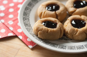 Peanut Butter and Jelly Thumbprints